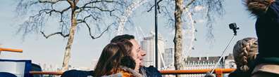Tourists by London Eye